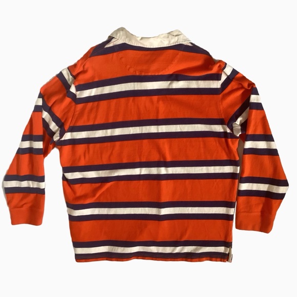 Polo Ralph Lauren Classic Orange and Navy Stripe Rugby Jersey. XL - Picture 2 of 6